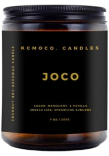 Kansas City KCMOCO JOCO 7oz Brown Candle