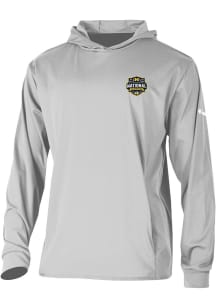 Columbia Michigan Wolverines Mens Anthracite 2026 MBB Champions Heat Seal Long Drive Long Sleeve H..