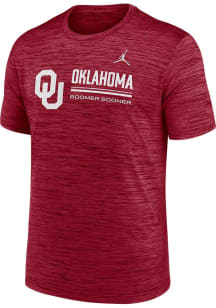 Nike Oklahoma Sooners Crimson DriFit Velocity Jordan Short Sleeve T Shirt