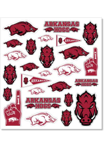 Arkansas Razorbacks 8"x10" Stickers - Red