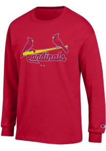 Champion St Louis Cardinals Red Jersey Long Sleeve T Shirt