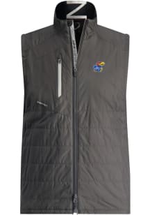 Zero Restriction Kansas Jayhawks Mens Black Z625 Sleeveless Jacket