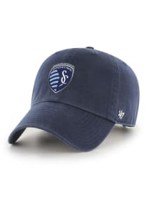 47 Sporting Kansas City MLS Clean Up No Loop Label Adjustable Hat - Navy Blue