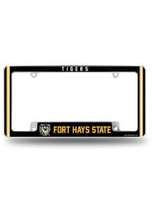 Fort Hays State Tigers Classic All Over Chrome License Plate Frame - White