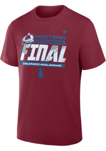 Colorado Avalanche Maroon 2026 Western Conference Finals Participant Short Sleeve T Shirt