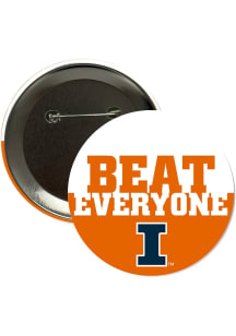 Illinois Fighting Illini Team Button - Orange