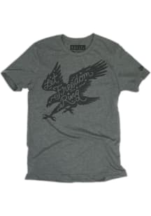 Rally Americana Grey American Eagle Short Sleeve Fashion T Shirt