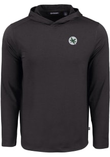 Cutter and Buck Ohio State Buckeyes Mens Black Coastline Long Sleeve Lightweight Hoodie