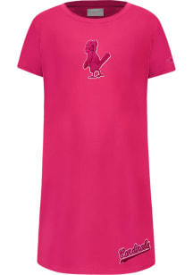 Pro Standard St Louis Cardinals Girls Pink Classic Triple Pink Short Sleeve Dress