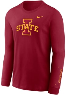 Nike Iowa State Cyclones Cardinal Legend Practice Long Sleeve T-Shirt