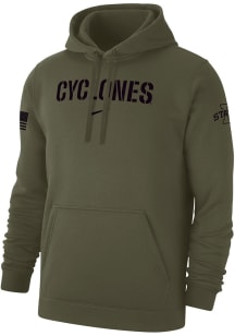 Nike Iowa State Cyclones Mens Olive Military Appreciation Long Sleeve Hoodie