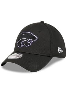 New Era K-State Wildcats Mens Black DL Team Pop 39THIRTY Flex Hat