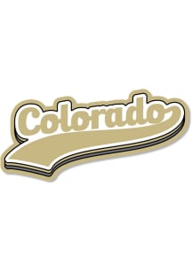 Colorado Buffaloes 3.5" Varsity Script Rugged Stickers - Black