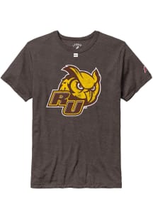 Rowan University Brown Initial Logo Short Sleeve Fashion T Shirt