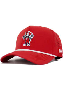 No Rivals Nebraska Cornhuskers 5 Panel Rope Herbie Playing Baseball Adjustable Hat - Red