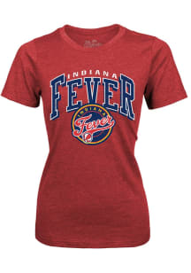Indiana Fever Womens Red Triblend Short Sleeve T-Shirt