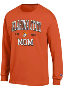 Champion Oklahoma State Cowboys Orange EST Date Mom Jersey Long Sleeve T Shirt
