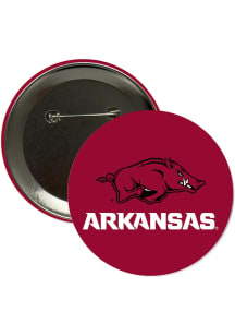 Arkansas Razorbacks 3" Main Mark Button - Red