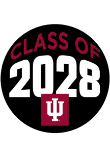 Indiana Hoosiers 3" Class of 2028 Button - Red