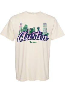Austin Womens Ivory Skyline Short Sleeve T-Shirt