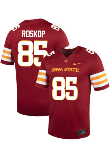 Keaton Roskop  Nike Iowa State Cyclones Cardinal Red NIL Name And Number Football Jersey