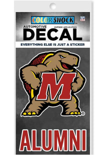 Maryland Terrapins Alumni Auto Decal - Red