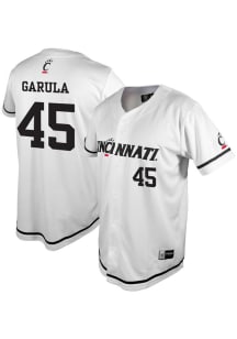 Brenden Garula  Cincinnati Bearcats Mens White NIL Baseball Jersey