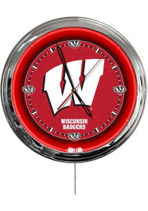 Wisconsin Badgers Multi Color LED Wall Clock