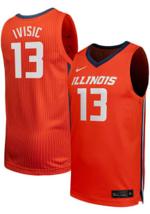 Tomislav Ivisic  Nike Illinois Fighting Illini Orange NIL Name And Number Jersey