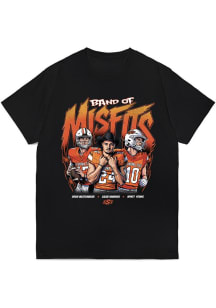 Drew Mestemaker Oklahoma State Cowboys Black Football Band of Misfits Short Sleeve Player T Shirt