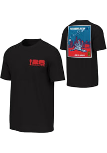 FIFA Dallas Black Elevated Capsule Host City Poster Short Sleeve T Shirt