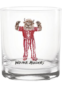 Indiana Hoosiers 14oz Mascot Rock Glass - White