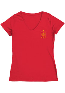 Vive La Fete Spain National Team Womens Red Haley Short Sleeve Fit Tee
