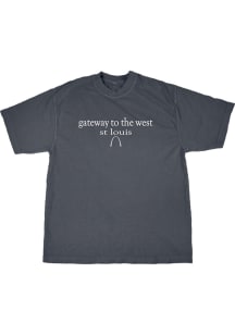 Blue 84 St Louis Navy Blue Gateway to the West Short Sleeve Fashion T Shirt