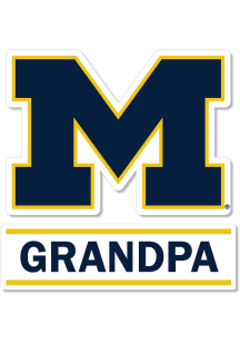 Michigan Wolverines 3 Inch Grandpa Auto Decal - Blue