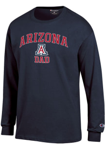 Champion Arizona Wildcats Navy Blue Logo Dad Jersey Long Sleeve T Shirt
