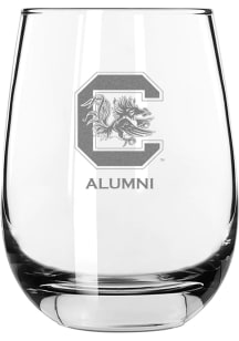 South Carolina Gamecocks Alumni 15oz Stemless Wine Glass - White