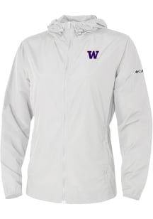 Columbia Washington Huskies Womens White Heat Seal Prodigy Light Weight Jacket