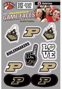 Purdue Boilermakers Multi-Design Face Tattoo