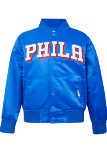 Pro Standard Philadelphia 76ers Youth Blue Classic Chenille Light Weight Jacket