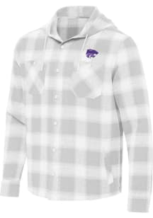 Antigua K-State Wildcats Mens Grey Arranged Light Weight Jacket