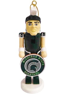 Michigan State Spartans Mascot Nutcracker Ornament - Green