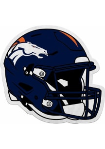 Denver Broncos Helmet Shape Cut Pennant - Navy Blue