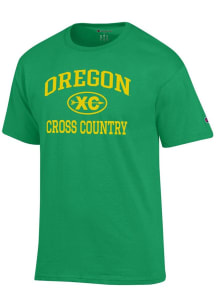 Champion Oregon Ducks Green Cross Country Icon Jersey Short Sleeve T Shirt