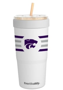 K-State Wildcats Stainless Steel Stainless Steel Tumbler - White