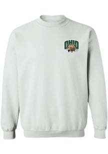 Vive La Fete Ohio Bobcats Womens White Impressions Crew Sweatshirt