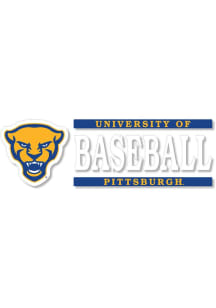 Pitt Panthers 6x2 Baseball Auto Decal - Blue