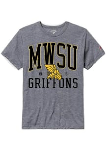 Missouri Western Griffons Grey All American Oversized Number One Short Sleeve T Shirt