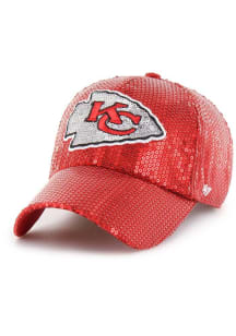 47 Kansas City Chiefs Red Dazzle Clean Up Womens Adjustable Hat