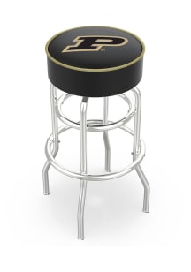 Purdue Boilermakers Double-Ring Swivel Pub Stool - Black